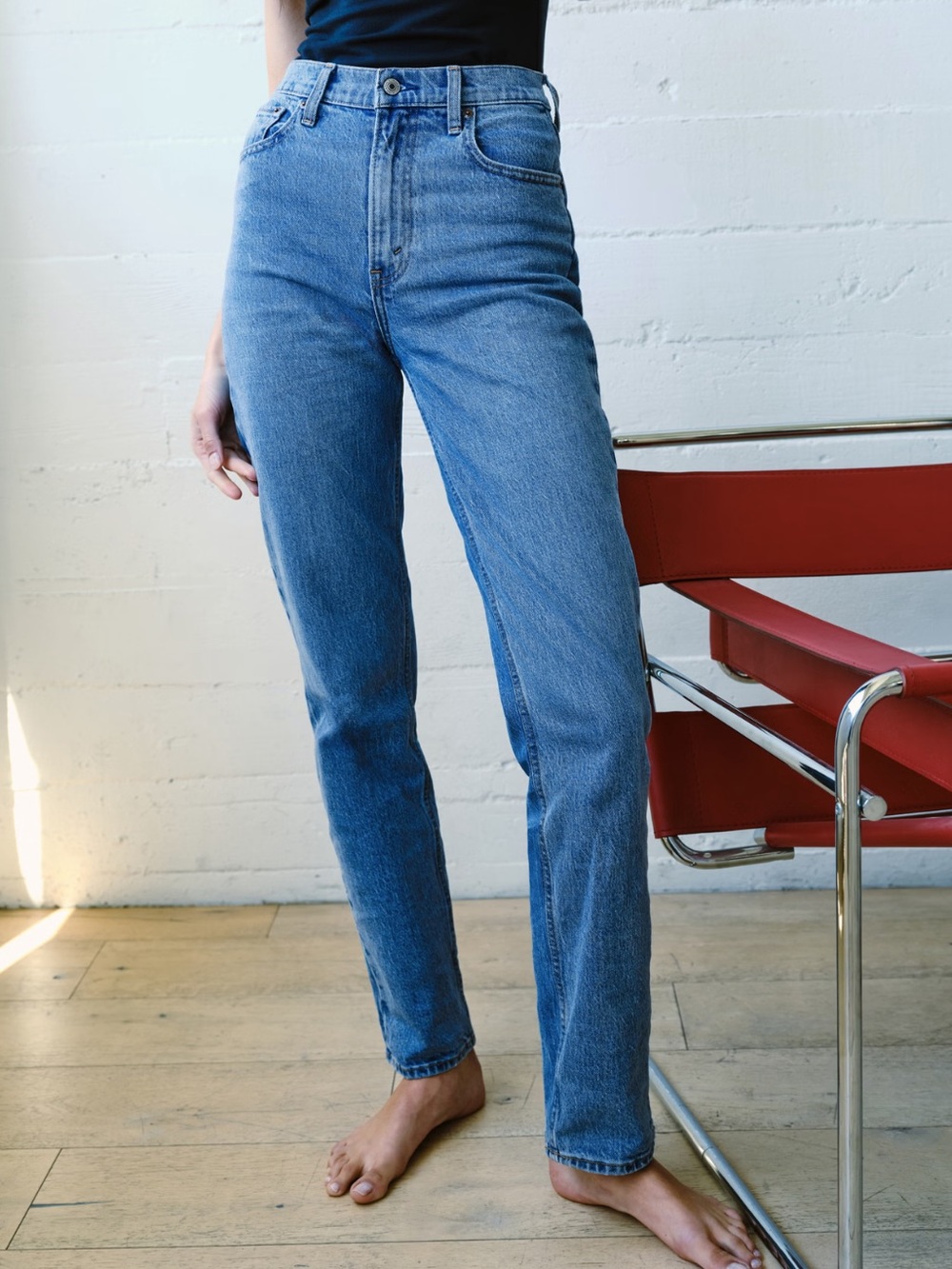Abercrombie & Fitch Straight Leg Blue Jeans